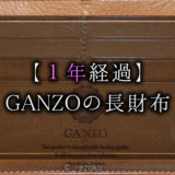 【1年使用】GANZOシンブライドル長財布のエイジング（経年変化）